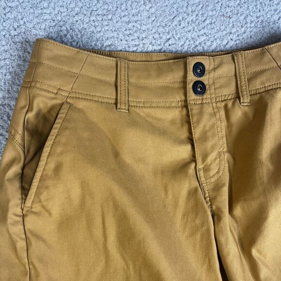 PrAna Chino Shorts Womens 2 Embark Brown Alana Casual Stretch Trails Waist 27 - Picture 2 of 11
